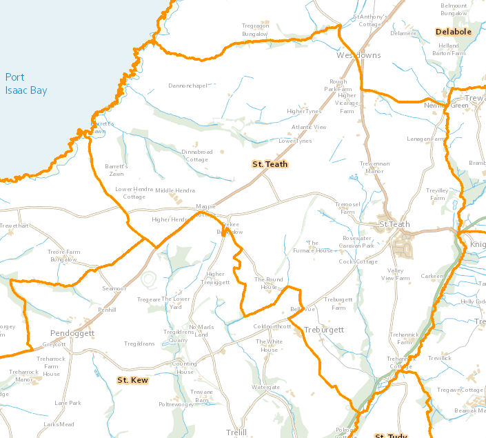 St Teath Parish Map